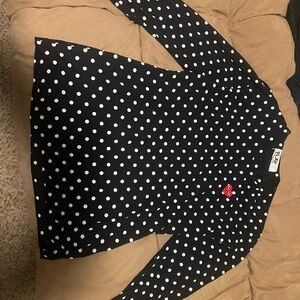 Comme des Garcons Black and White Polka Dot Shirt